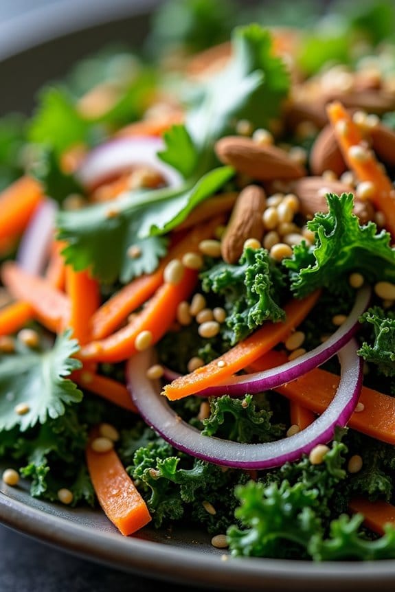 nutritious asian kale salad