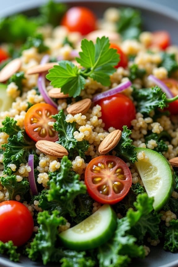 nutritious kale quinoa salad
