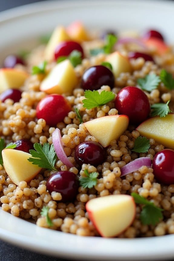nutritious quinoa apple salad