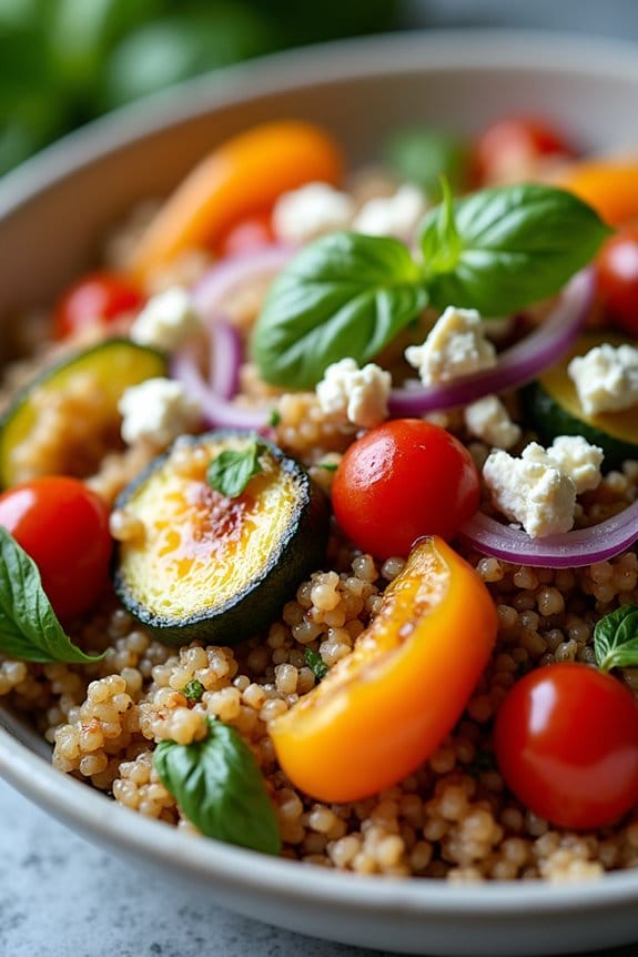 nutritious quinoa vegetable bowl