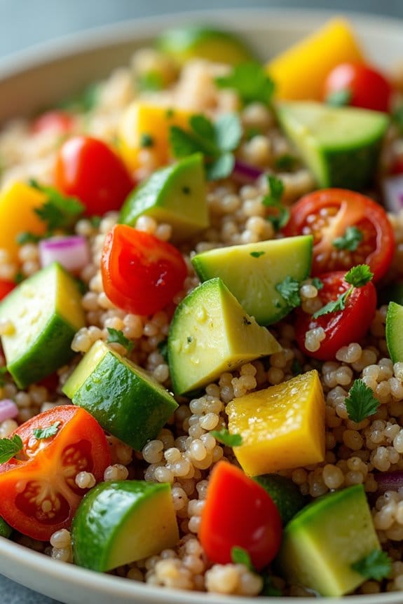nutty creamy vibrant salad