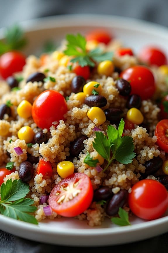 nutty zesty quinoa salad