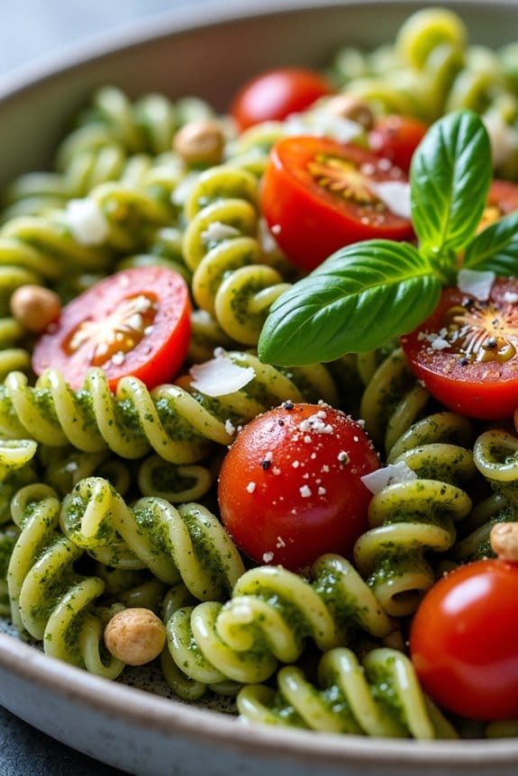pasta salad with pesto