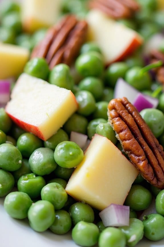 pea and apple salad