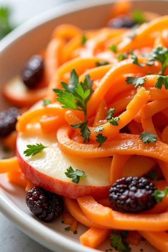 refreshing carrot apple salad