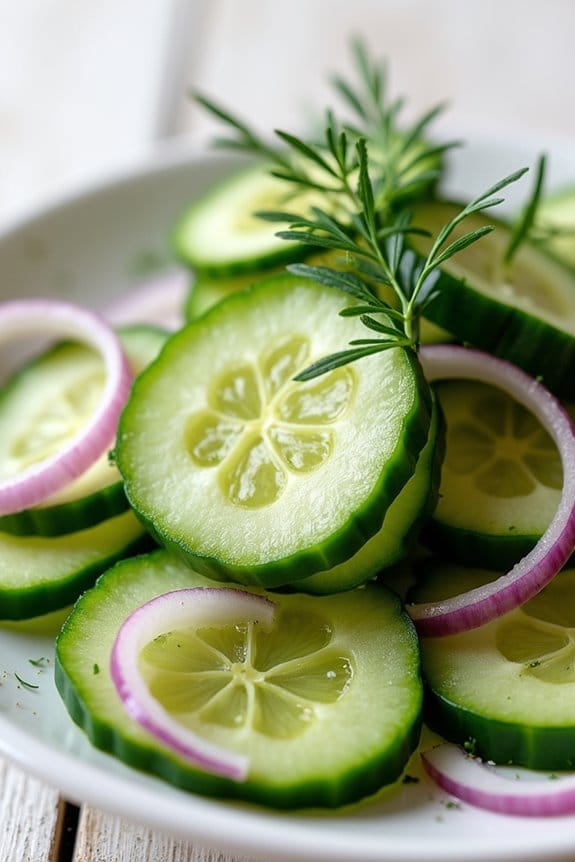 refreshing cucumber dill salad