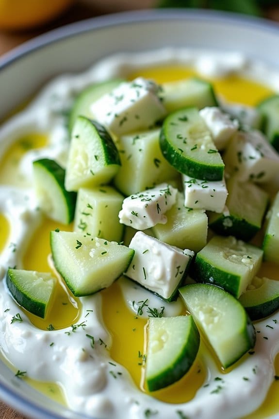 refreshing cucumber yogurt salad
