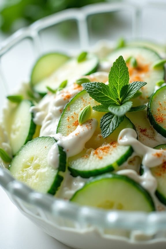 refreshing cucumber yogurt salad