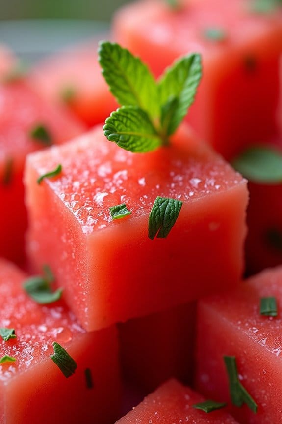 refreshing watermelon mint salad