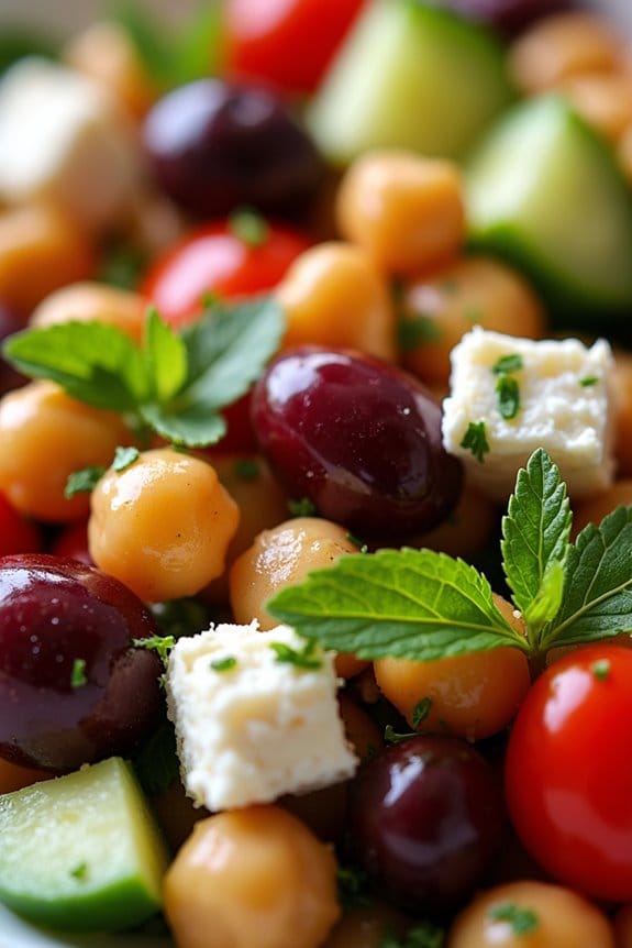 revitalizing mediterranean chickpea salad