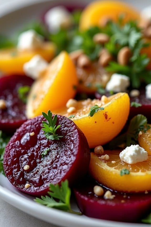 roasted beet and orange salad