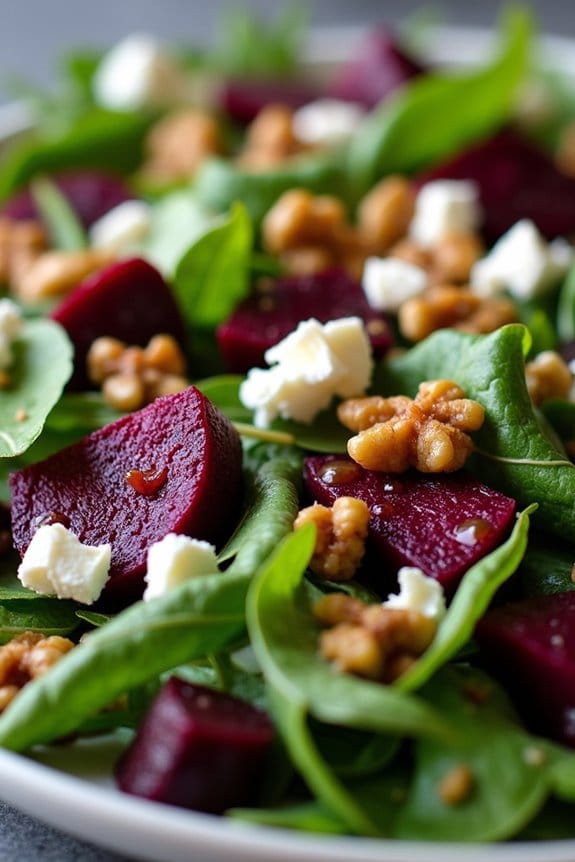 roasted beet arugula salad