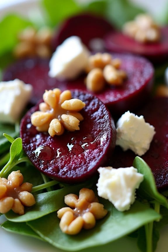 roasted beet goat cheese salad