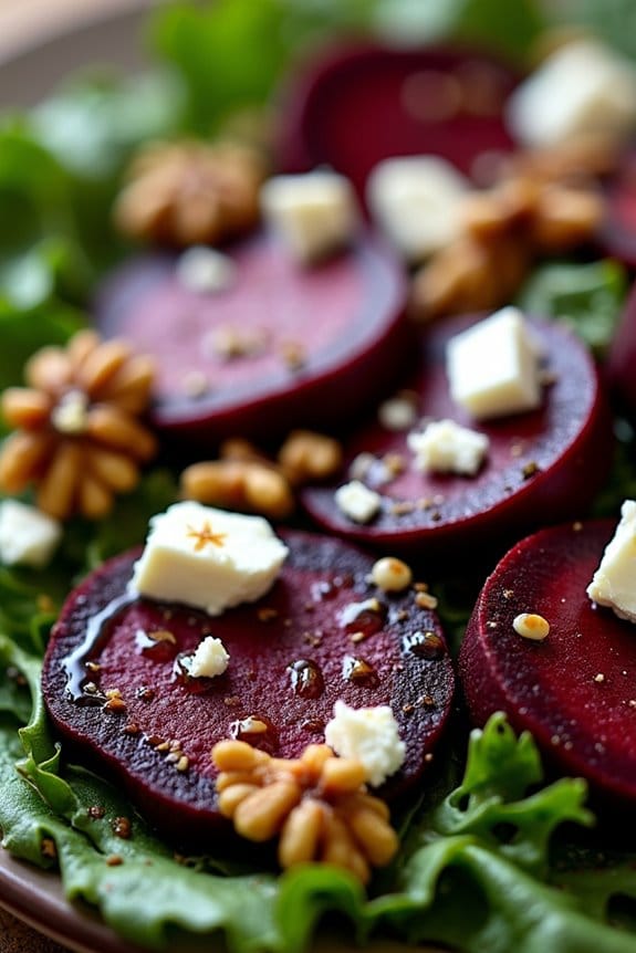 roasted beet goat cheese salad