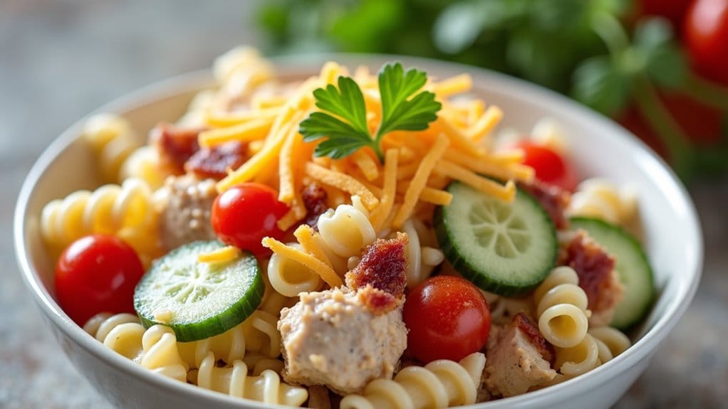 savory chicken pasta salads