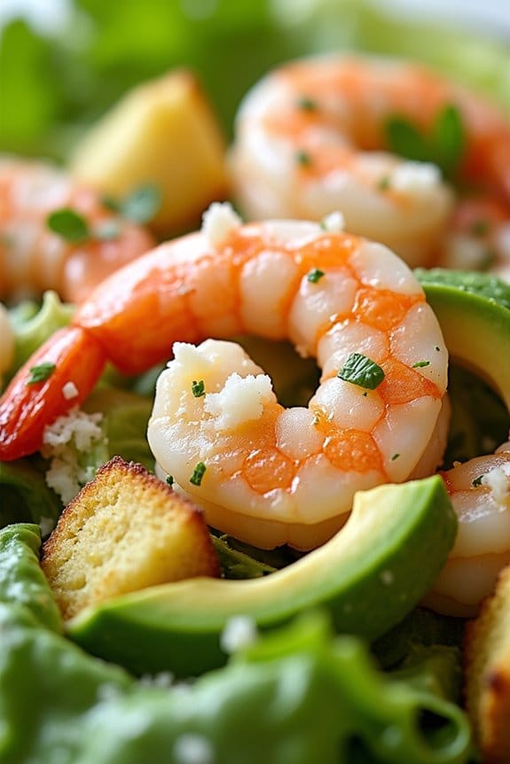shrimp salad with avocado