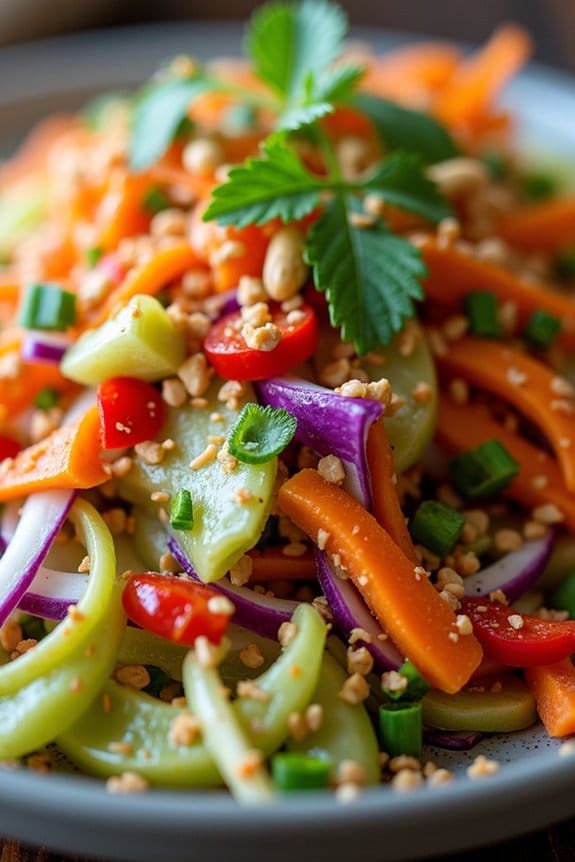 spicy asian cabbage salad