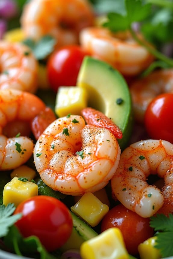 spicy cajun shrimp salad