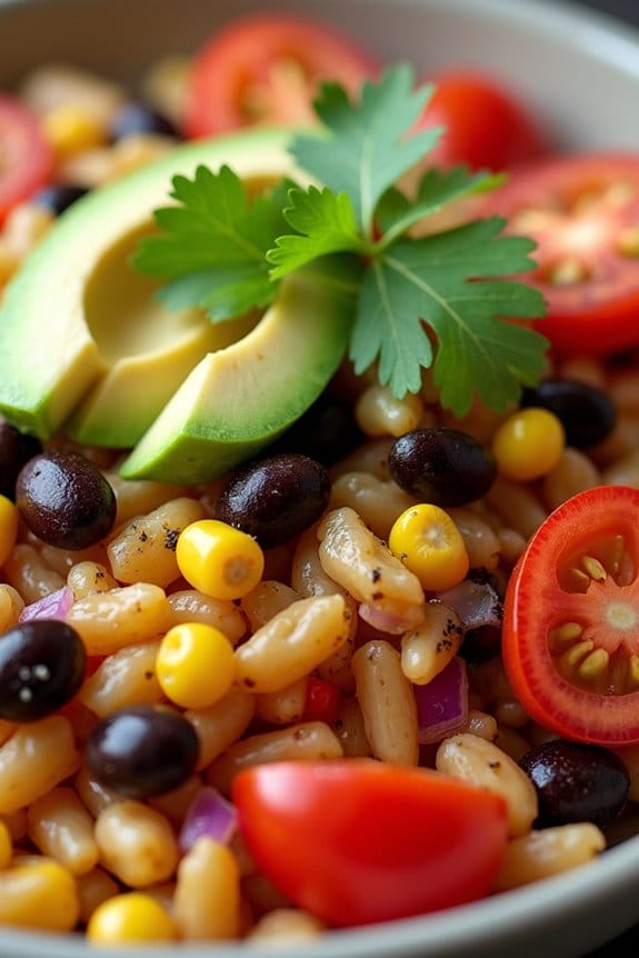 spicy chipotle orzo salad