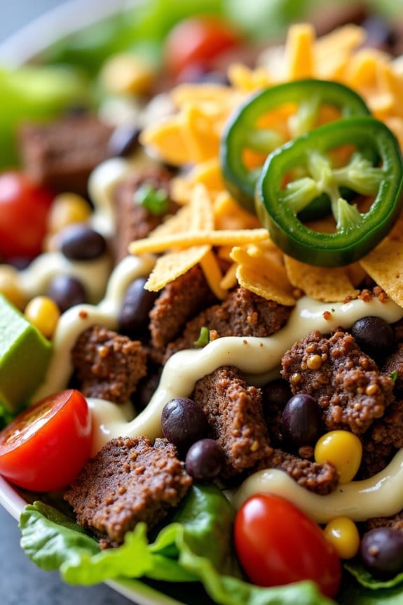 spicy jalape o ranch salad