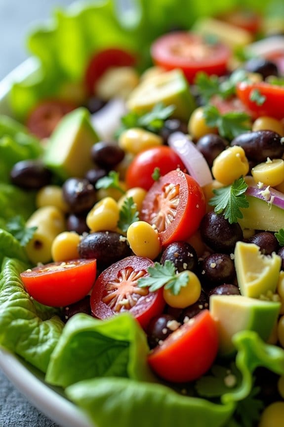 spicy southwest lettuce salad