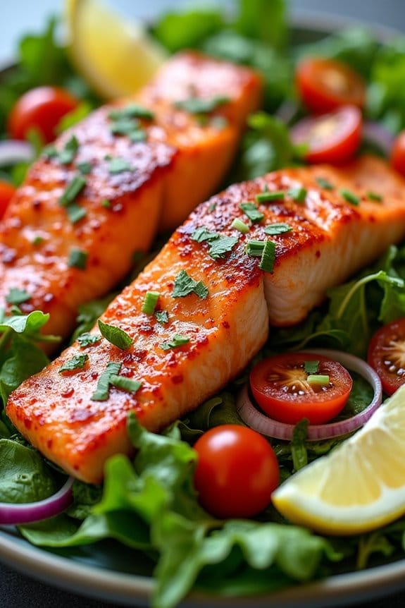 spicy sriracha salmon salad recipe
