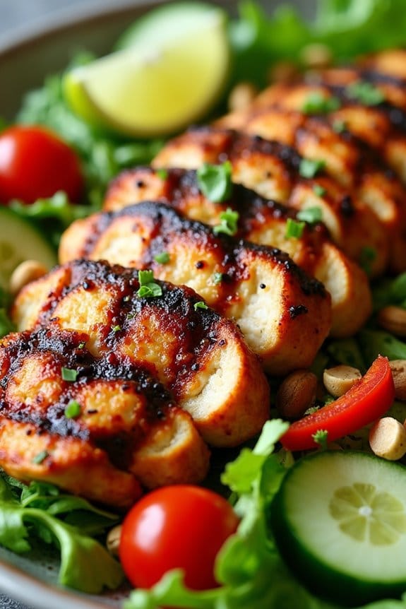 spicy thai chicken salad