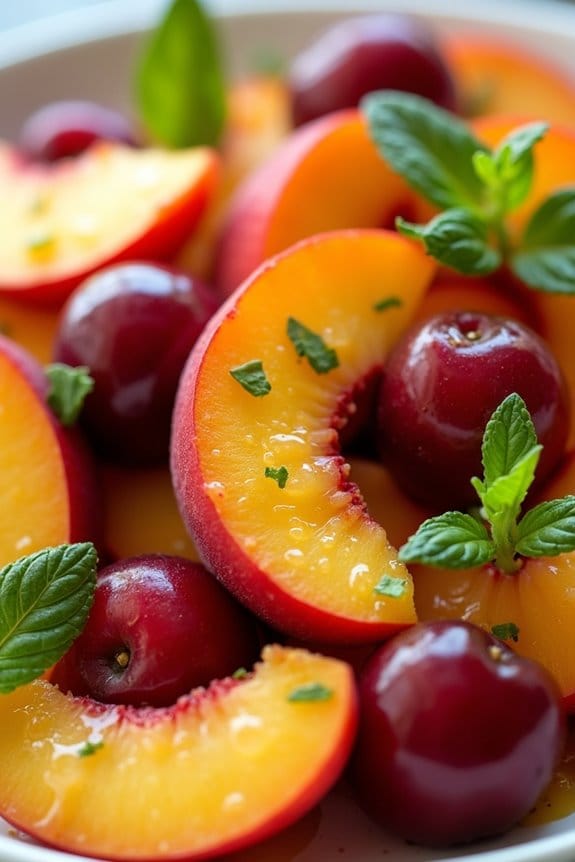 stone fruit salad delight