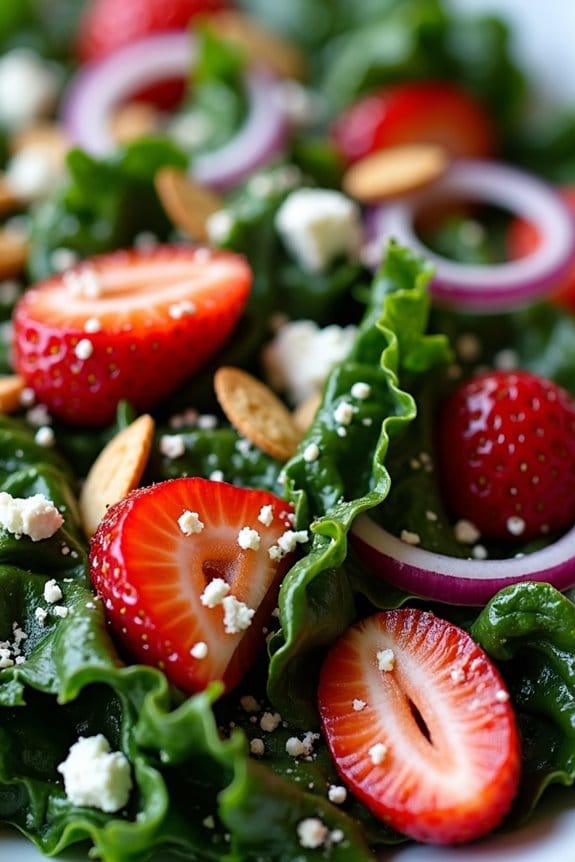 strawberry kale salad delight