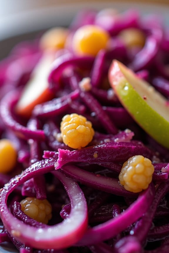 sweet tangy cabbage salad