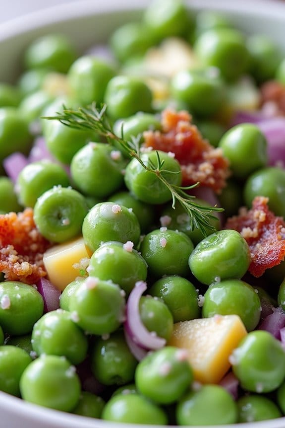 tangy dill pea salad