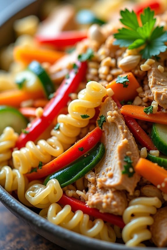 thai peanut chicken salad