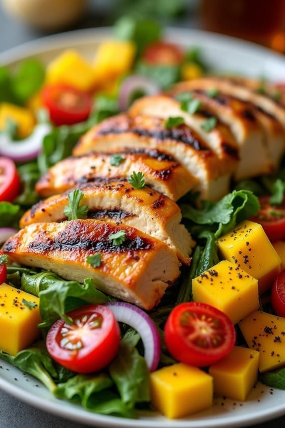 tropical chicken mango salad