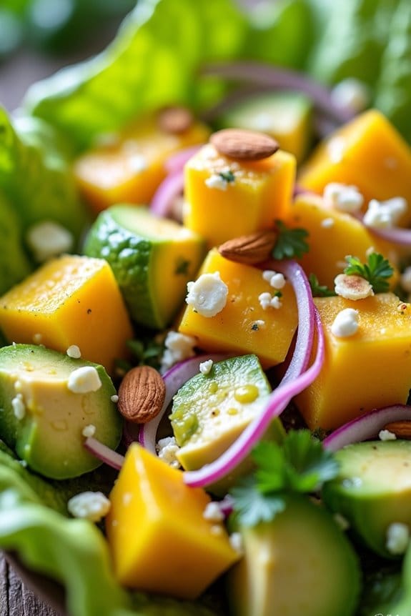 tropical mango avocado salad
