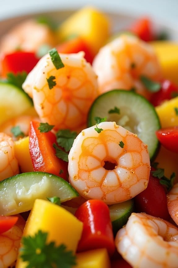 tropical shrimp mango salad