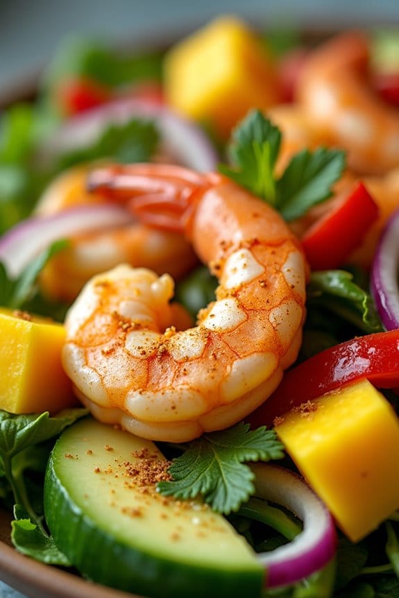 tropical shrimp mango salad
