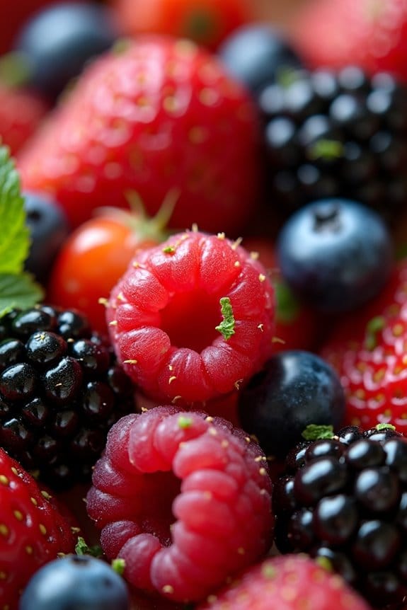 vibrant berry fruit salad