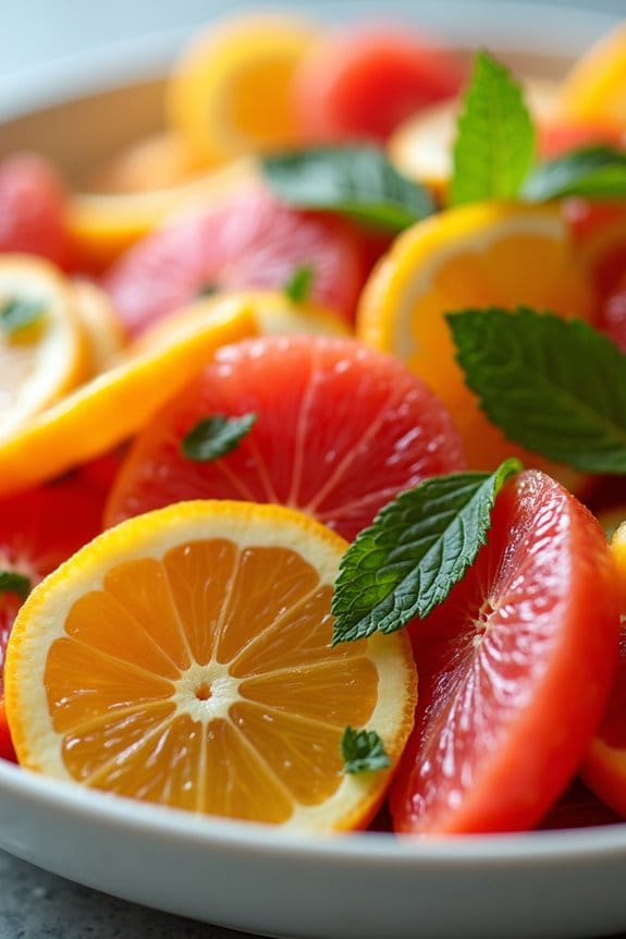 vibrant citrus fruit salad