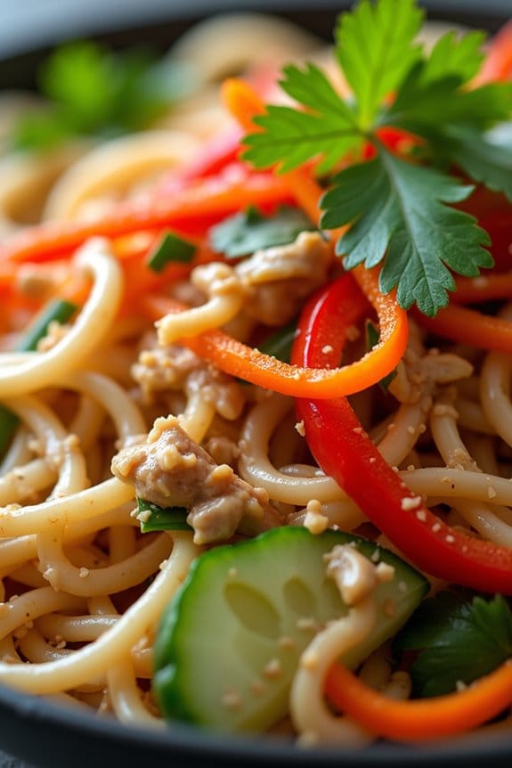 vibrant flavorful noodle salad