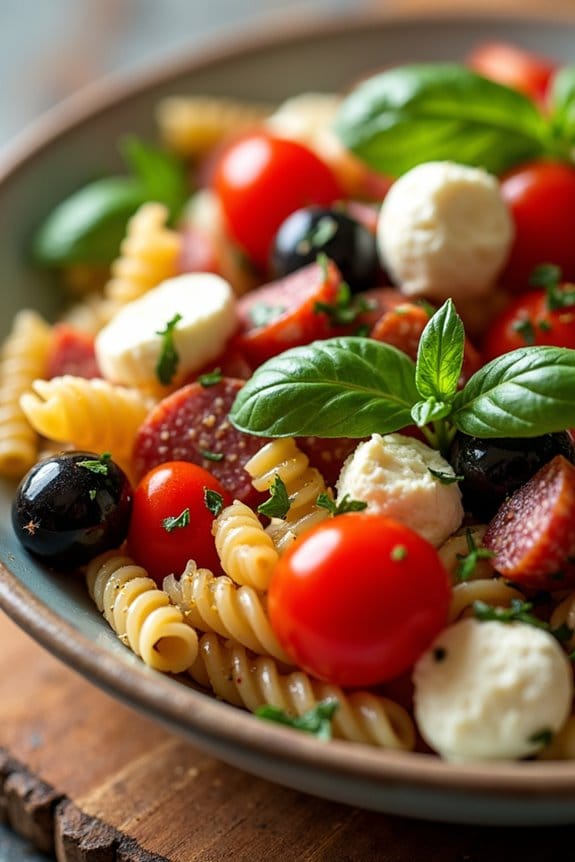 vibrant italian pasta salad