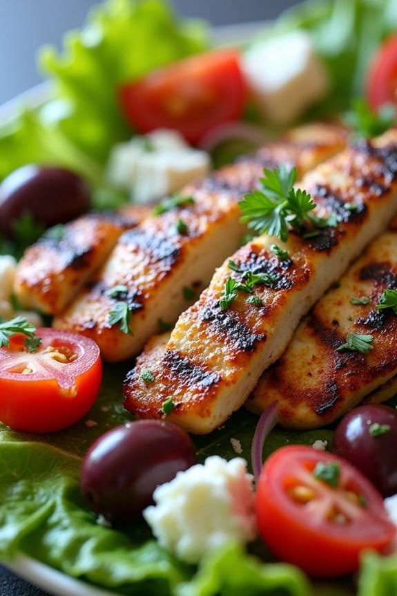 vibrant mediterranean chicken salad