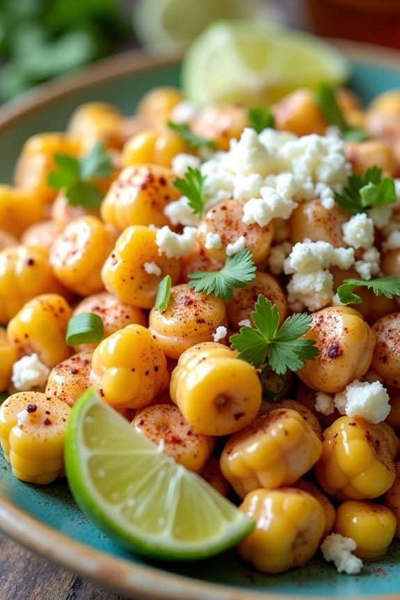 vibrant mexican street corn salad