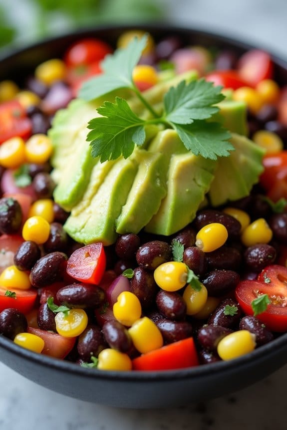 vibrant nutritious bean salad