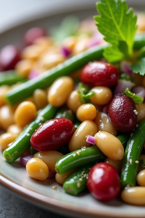 vibrant nutritious bean salad