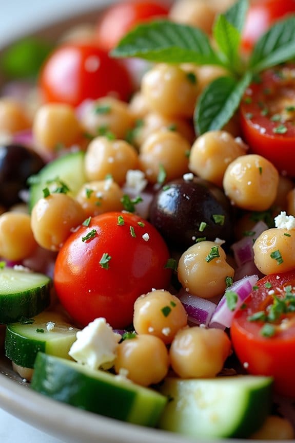 vibrant nutritious mediterranean salad