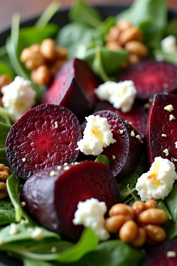 vibrant roasted beet salad