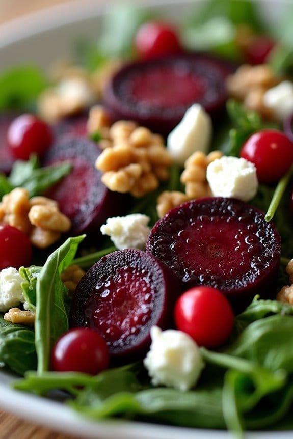 vibrant roasted beet salad