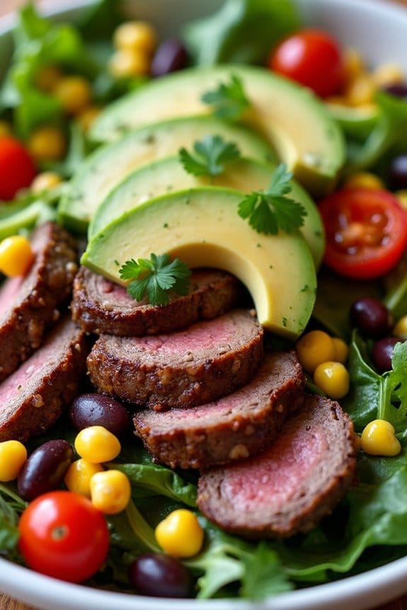 vibrant southwest steak salad