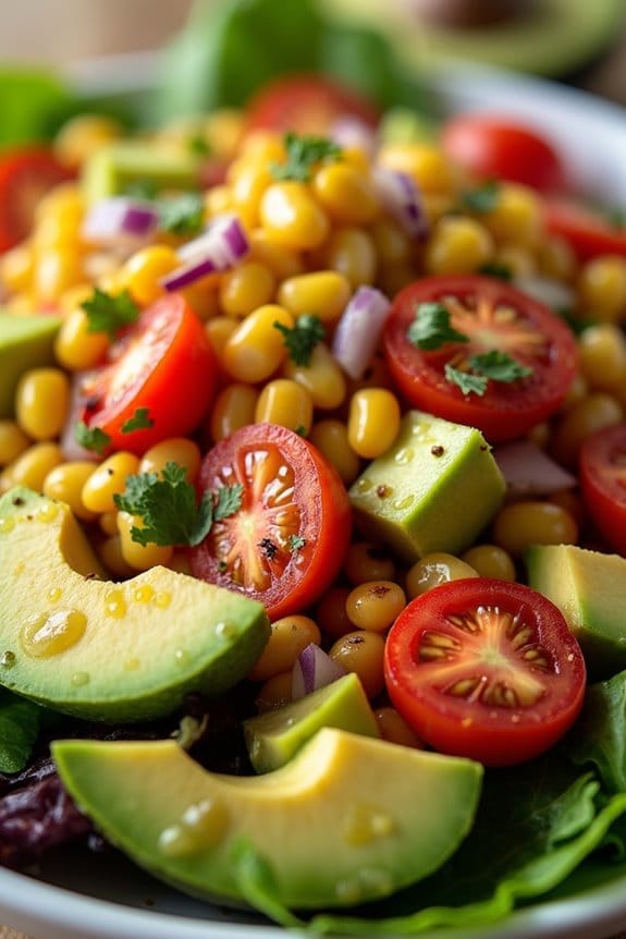 vibrant southwestern corn salad