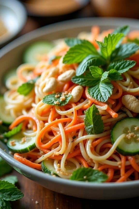 vibrant vietnamese noodle salad